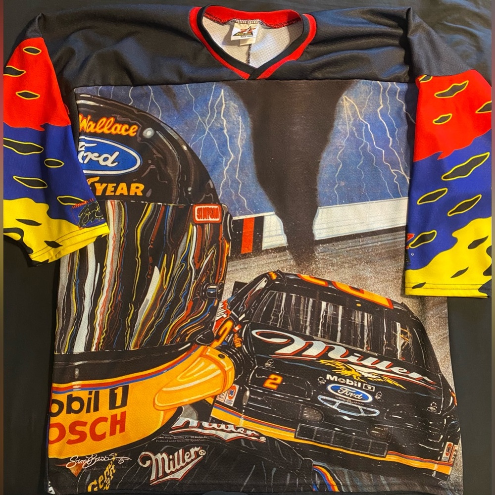 RARE VINTAGE XL Speedzone Rusty Wallace shirt